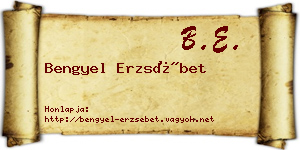 Bengyel Erzsébet névjegykártya